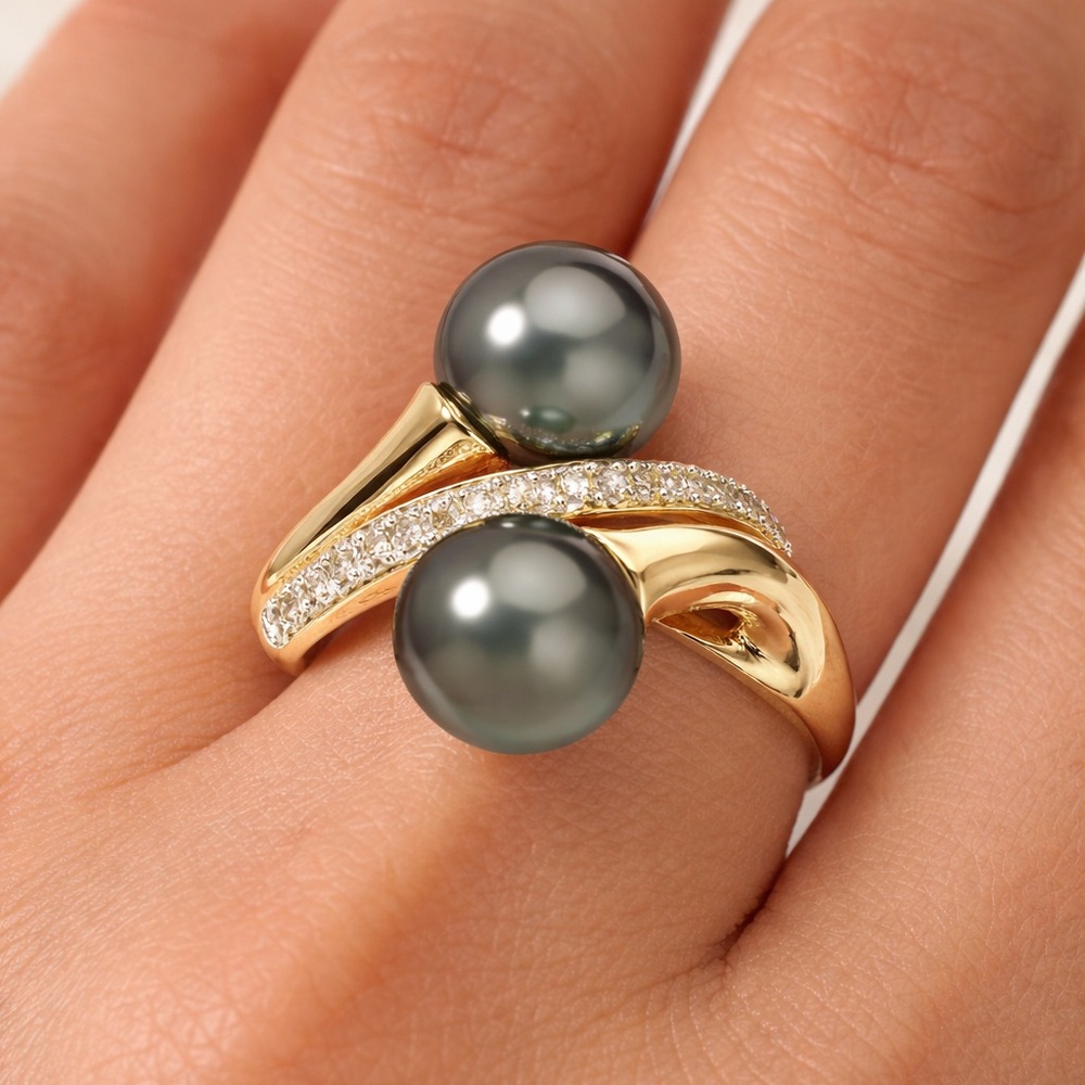 Rosegold eternity wedding band